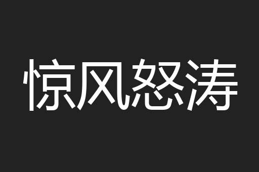 惊风怒涛