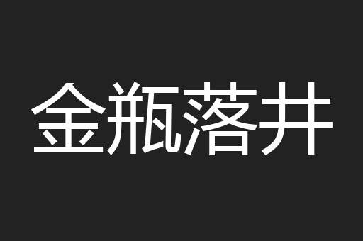 金瓶落井