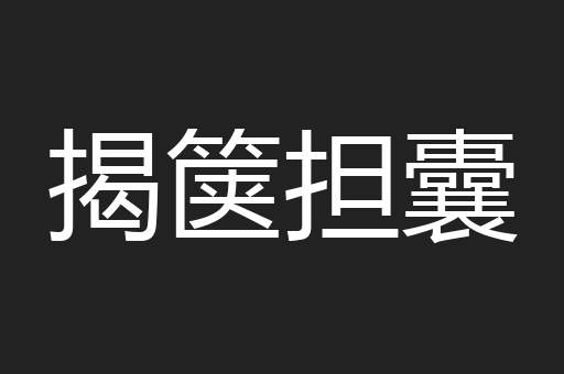 揭箧担囊