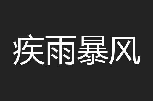 疾雨暴风