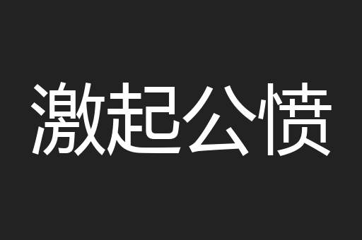 激起公愤