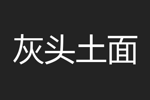 灰头土面