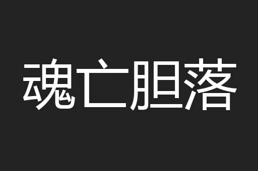 魂亡胆落