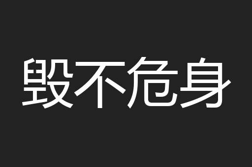 毁不危身