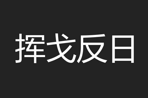 挥戈反日