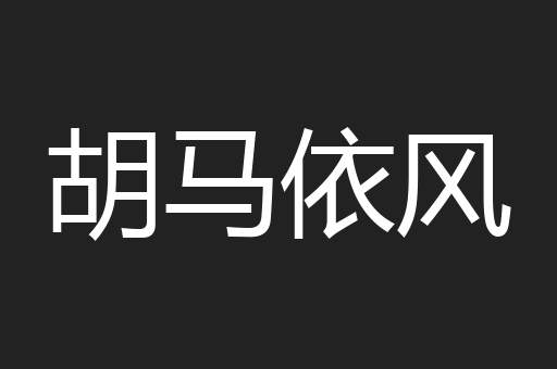 胡马依风