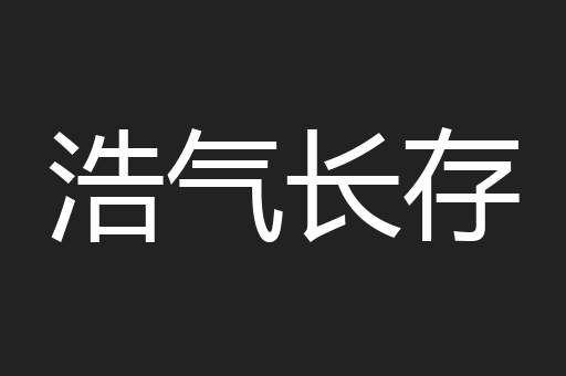 浩气长存