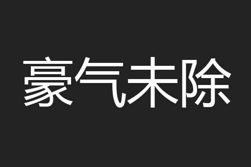 豪气未除