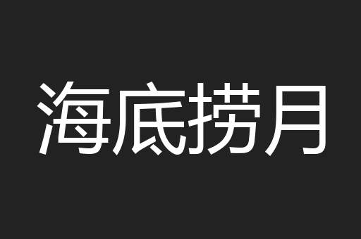 海底捞月