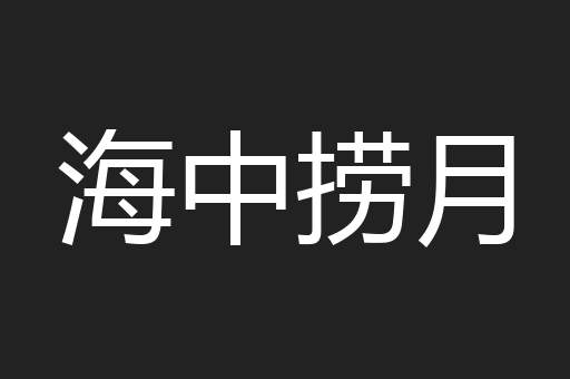 海中捞月