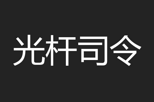 光杆司令