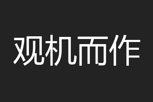 观机而作