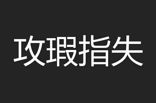 攻瑕指失