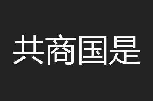 共商国是
