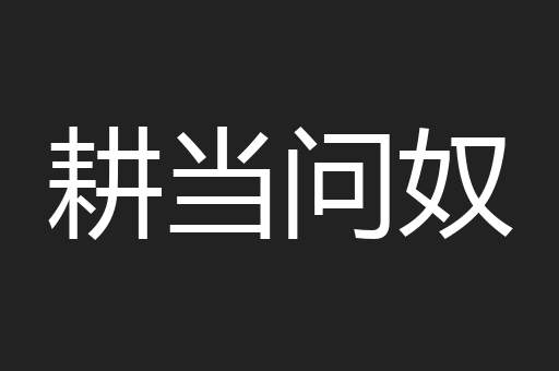 耕当问奴