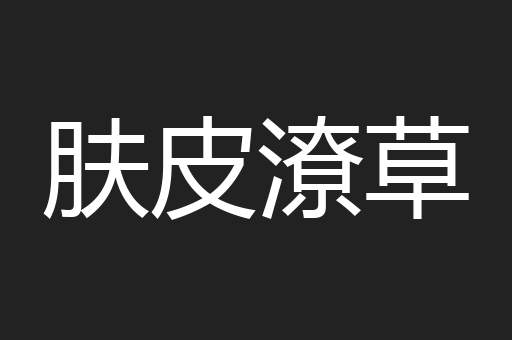 肤皮潦草
