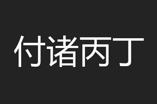 付诸丙丁