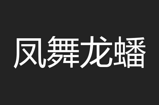 凤舞龙蟠