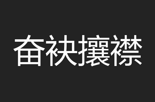 奋袂攘襟
