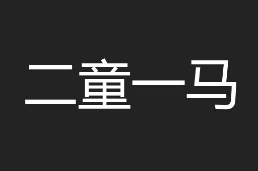二童一马