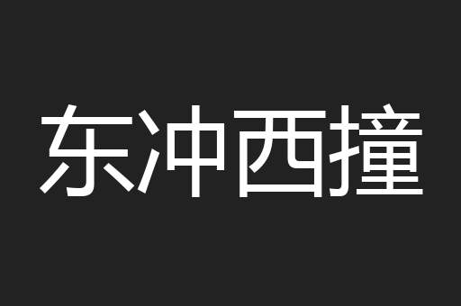 东冲西撞