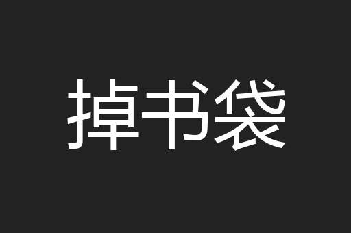 掉书袋