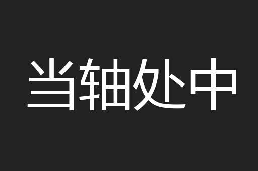 当轴处中