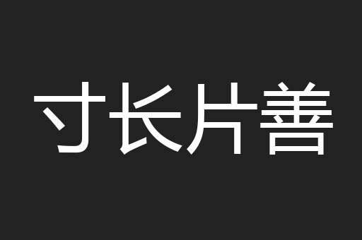 寸长片善