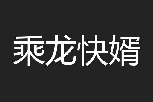 乘龙快婿