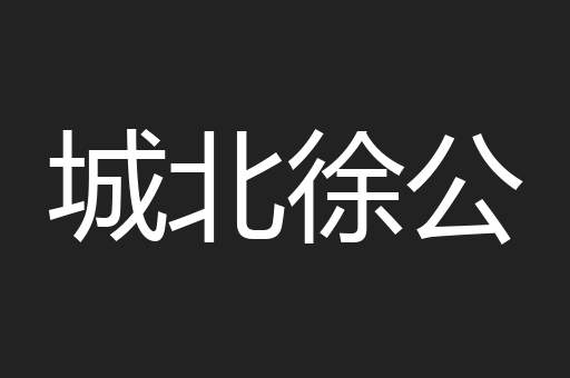 城北徐公