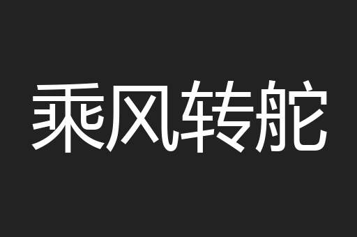 乘风转舵