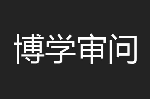 博学审问