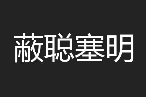蔽聪塞明