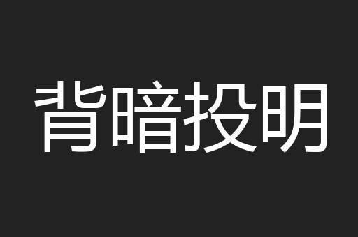 背暗投明