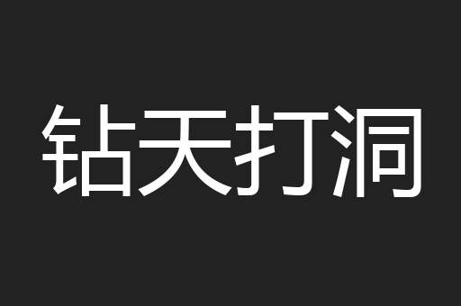 钻天打洞