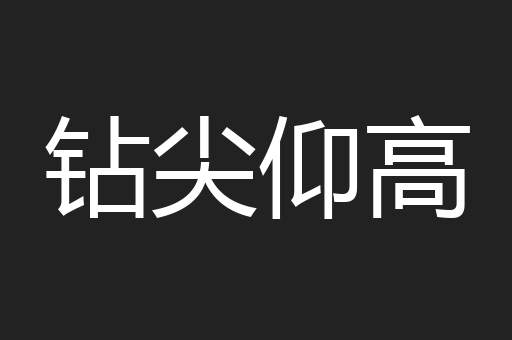 钻尖仰高