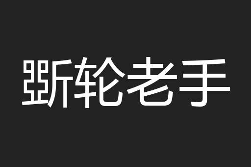斲轮老手