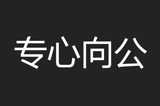 专心向公