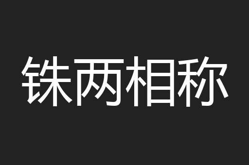 铢两相称