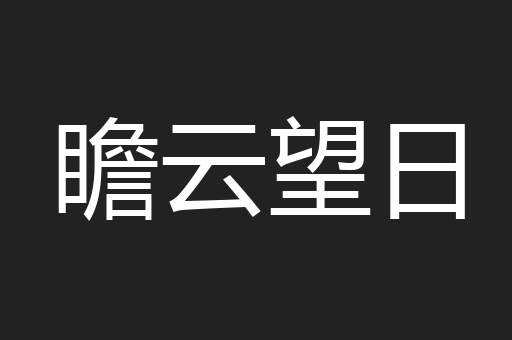 瞻云望日