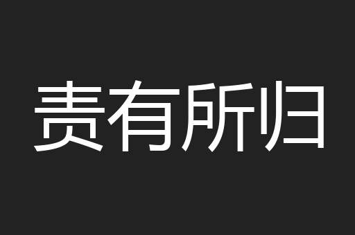 责有所归