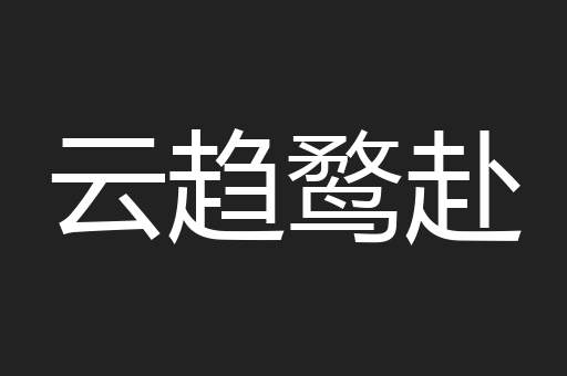 云趋鹜赴