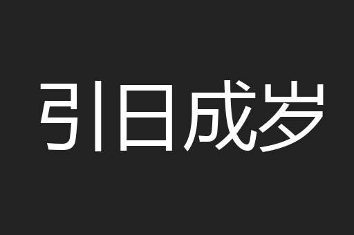 引日成岁