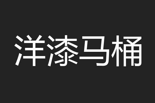 洋漆马桶