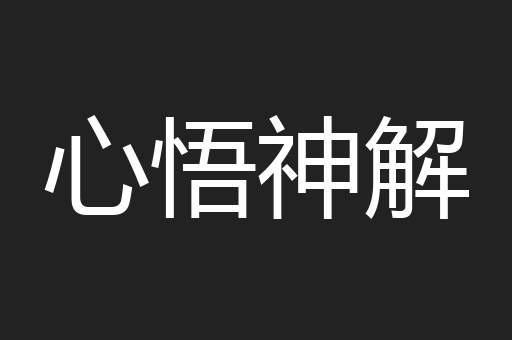 心悟神解
