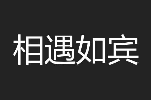相遇如宾