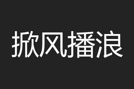 掀风播浪