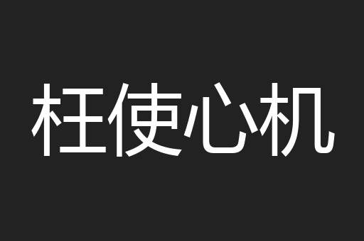 枉使心机