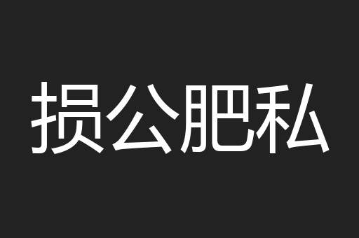 损公肥私
