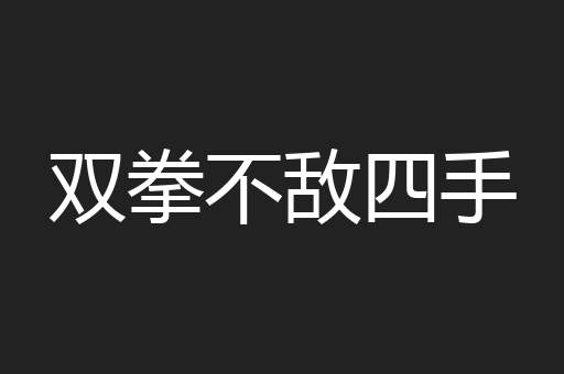 双拳不敌四手